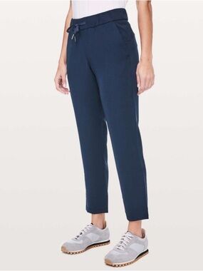 Lululemon On The Fly Pant Woven 27" True Navy 2
